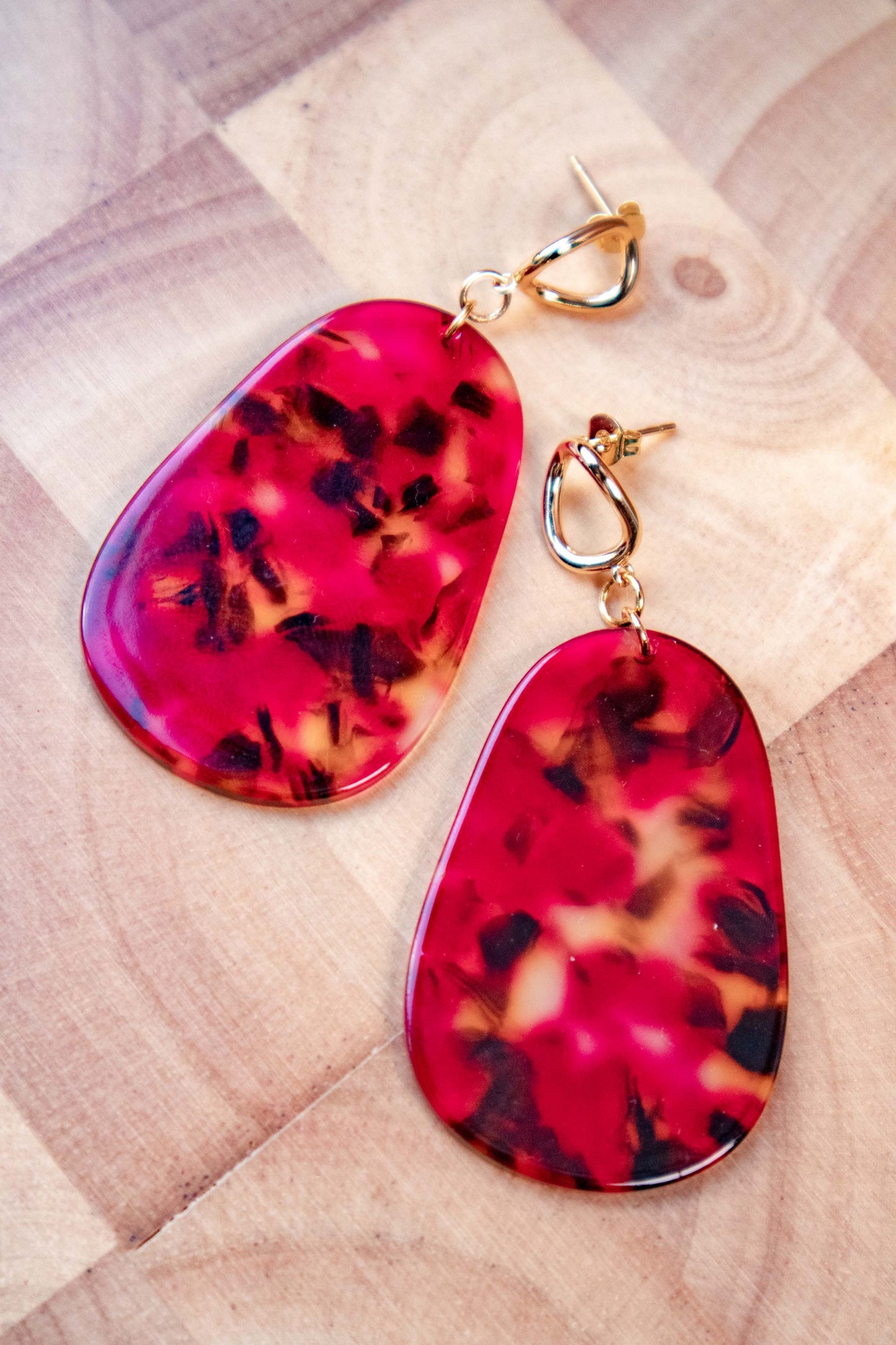 Earrings by FeSendra | Acetate | Fine Gold - 18 Carat Gold