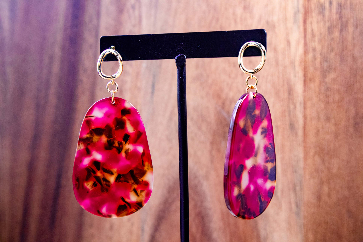 Earrings by FeSendra | Acetate | Fine Gold - 18 Carat Gold