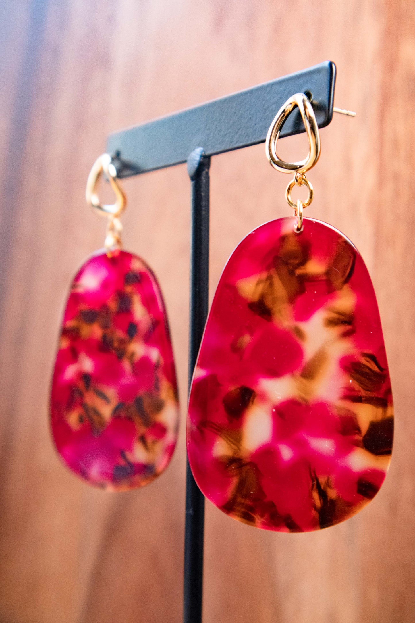 Earrings by FeSendra | Acetate | Fine Gold - 18 Carat Gold