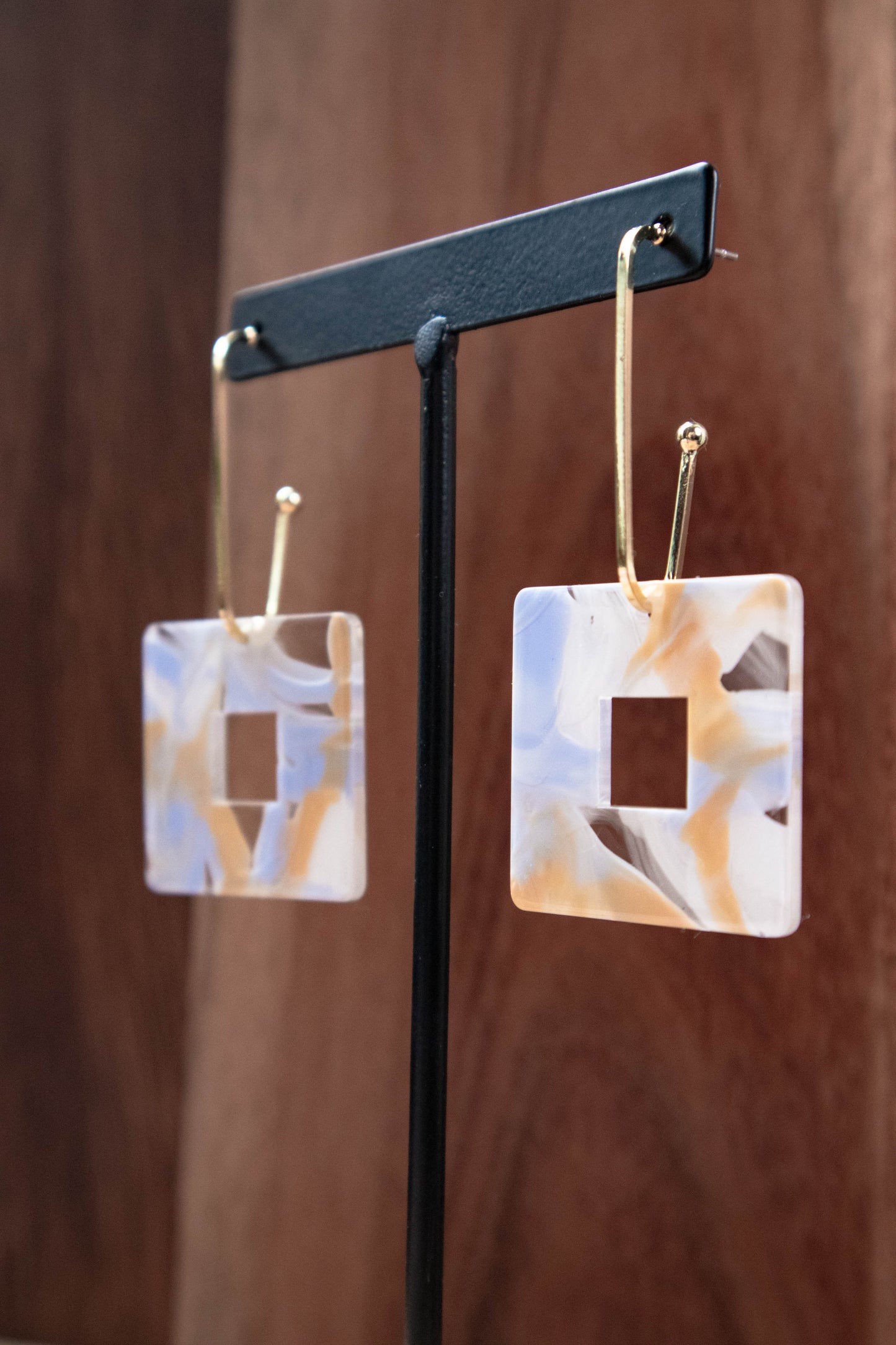 Earrings by FeSendra | Acetate | Fine Gold - 24 Carat Gold