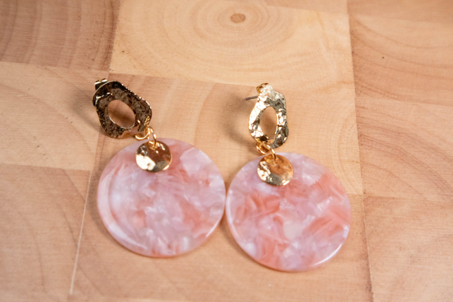 Earrings by FeSendra | Acetate | golden brass