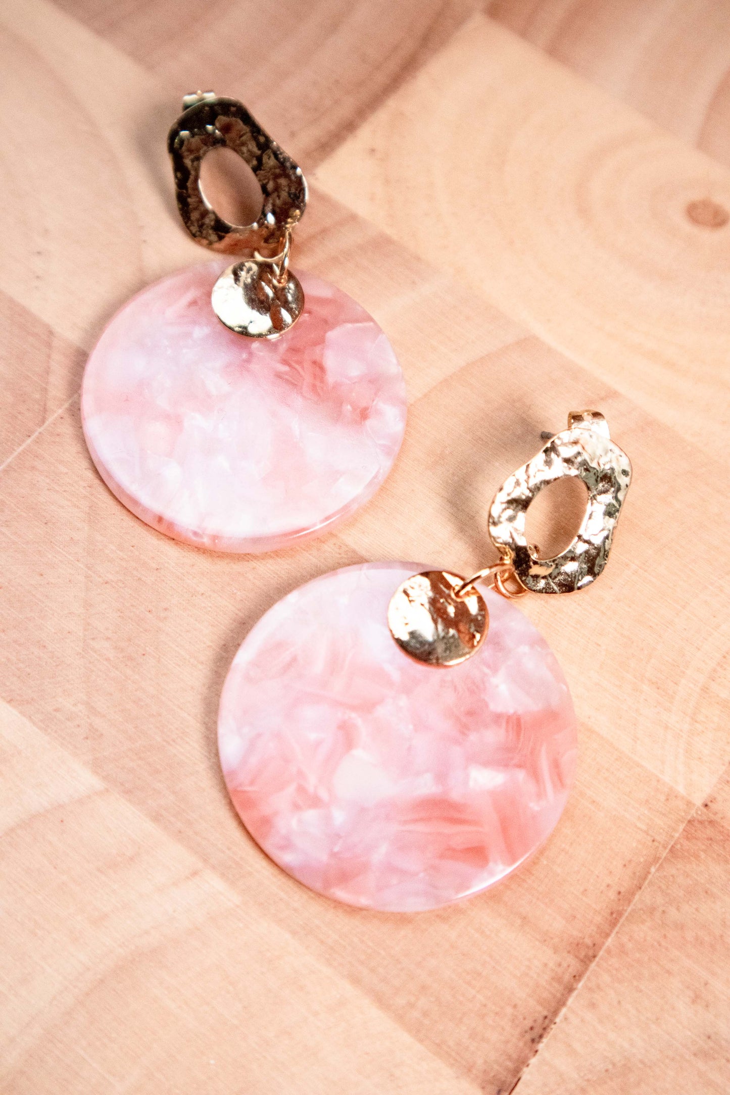 Earrings by FeSendra | Acetate | golden brass