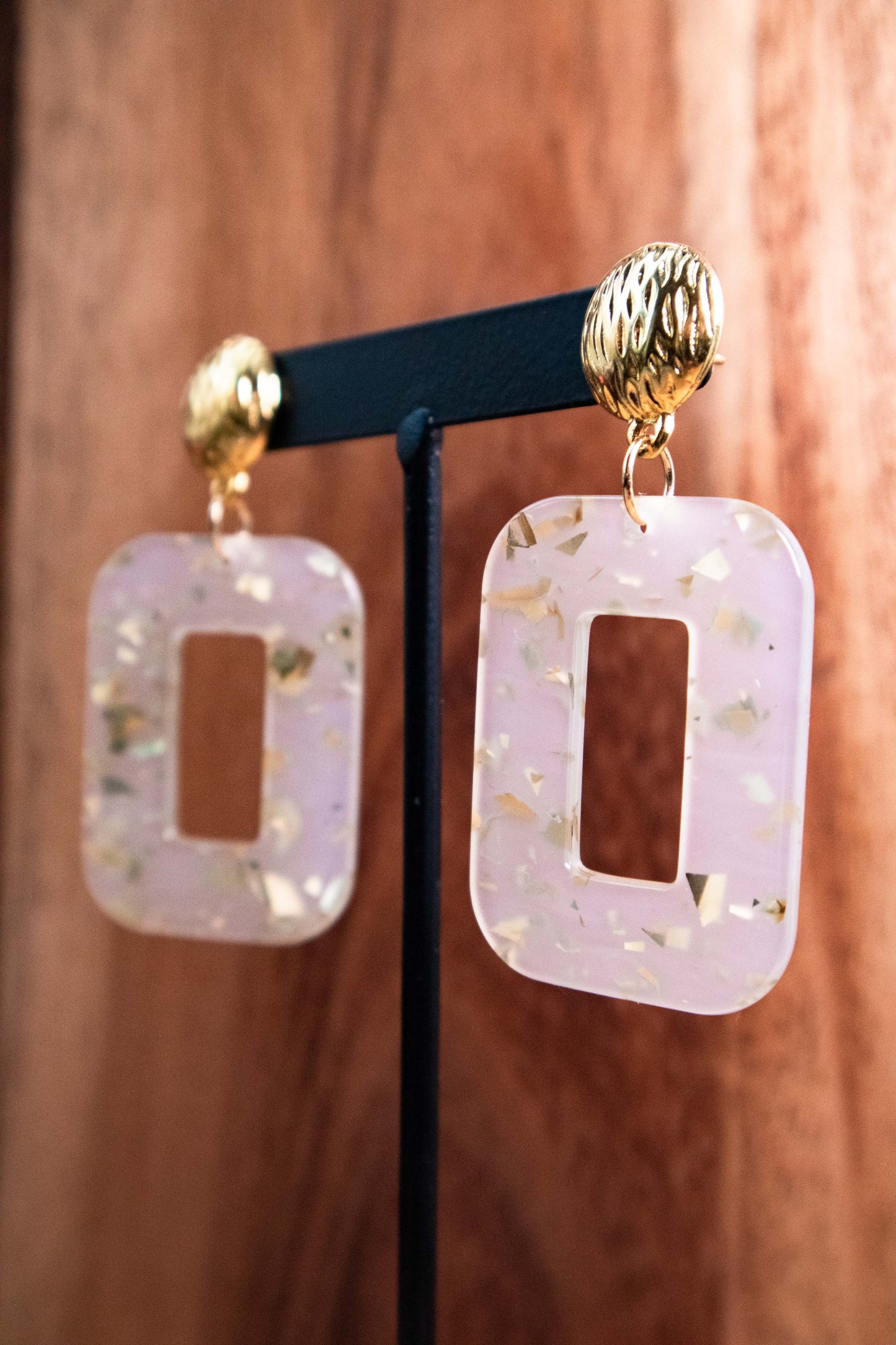 Earrings by FeSendra | Acetate | Fine Gold - 24 Carat Gold