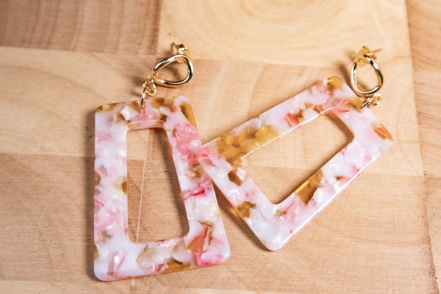 Earrings by FeSendra | Acetate | Fine Gold - 18 Carat Gold