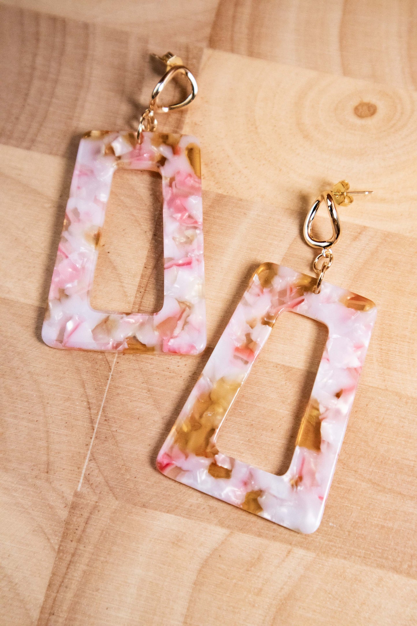 Earrings by FeSendra | Acetate | Fine Gold - 18 Carat Gold