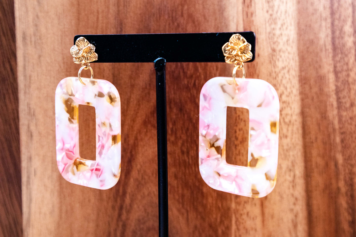 Earrings by FeSendra | Acetate | gold-plated brass - 24 carat gold