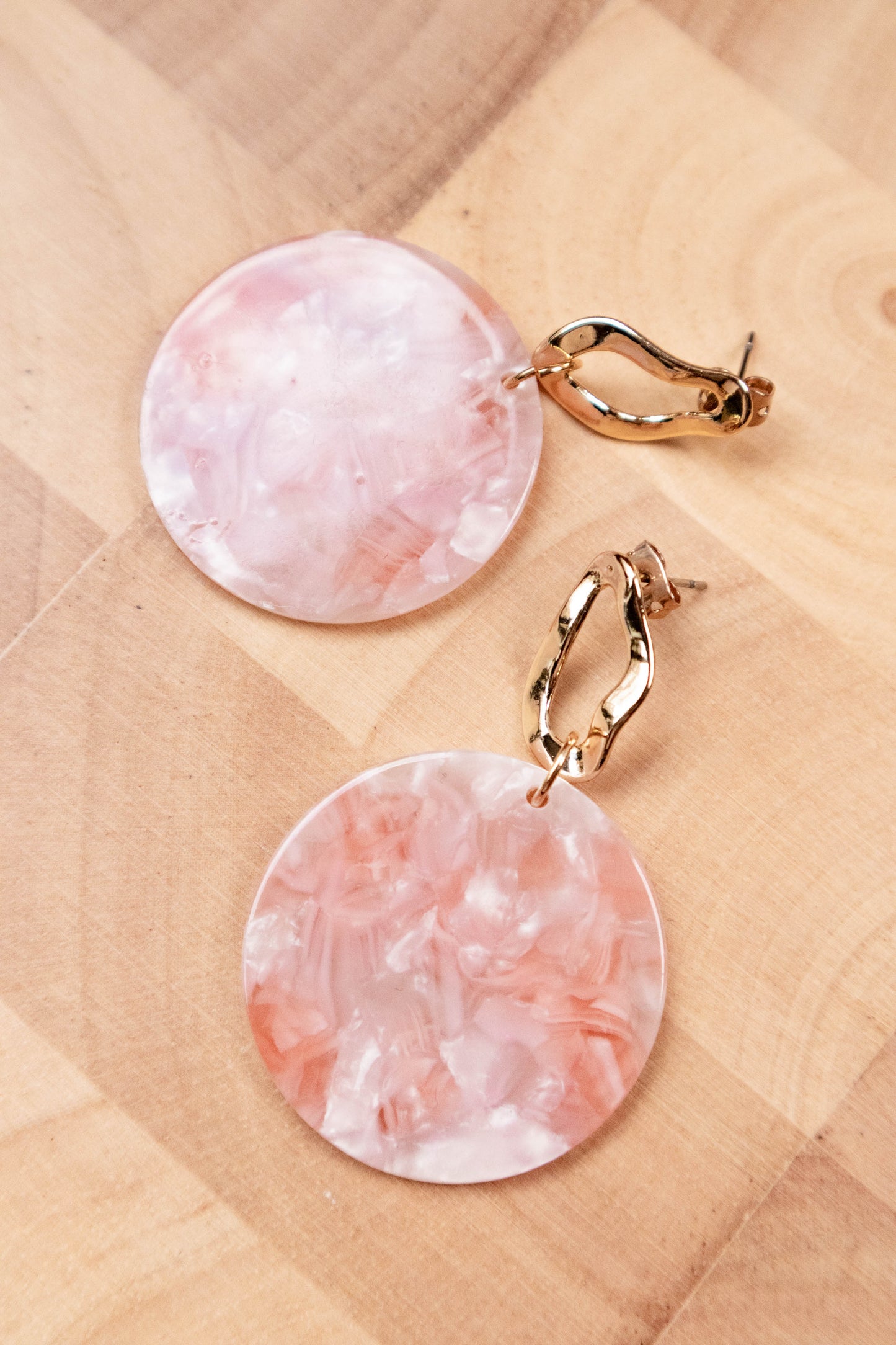 Earrings by FeSendra | Acetate | Fine Gold Brass - 24 Carat Gold