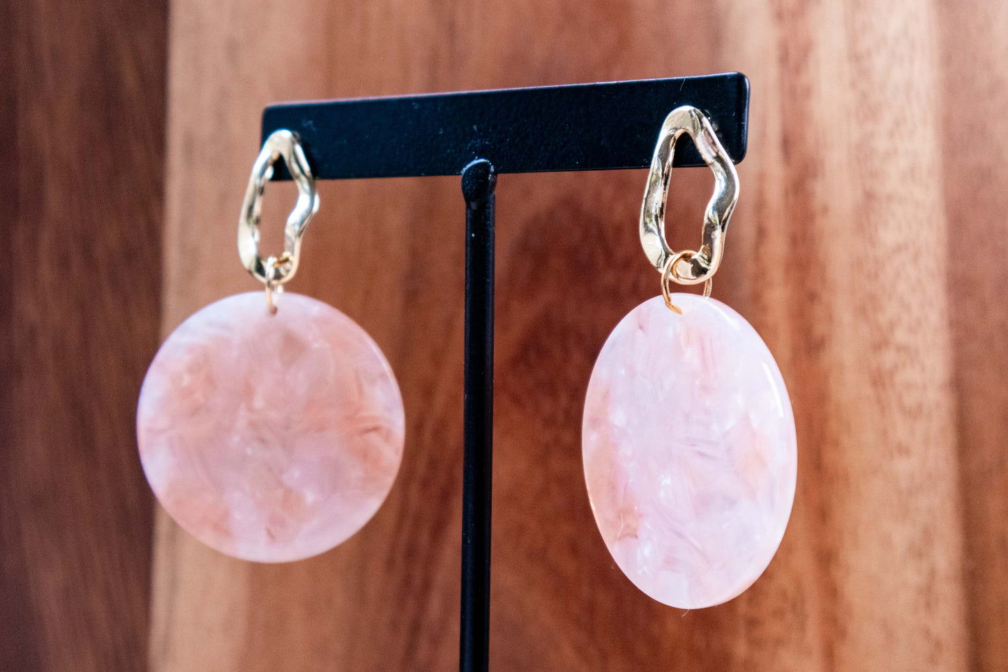 Earrings by FeSendra | Acetate | Fine Gold Brass - 24 Carat Gold