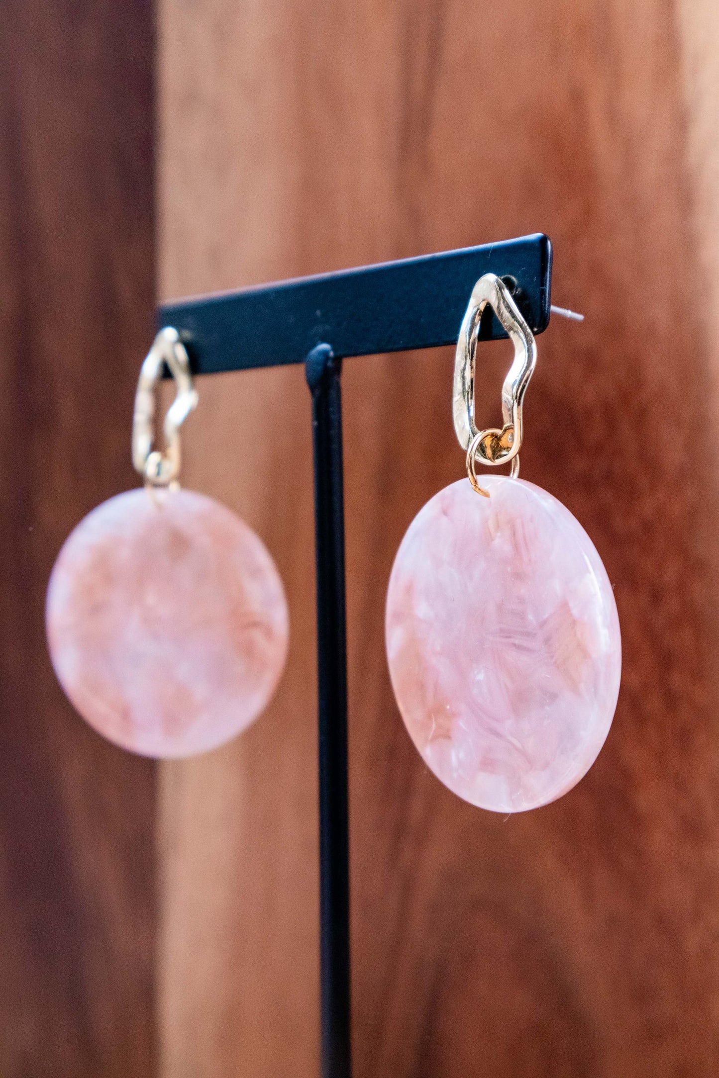 Earrings by FeSendra | Acetate | Fine Gold Brass - 24 Carat Gold