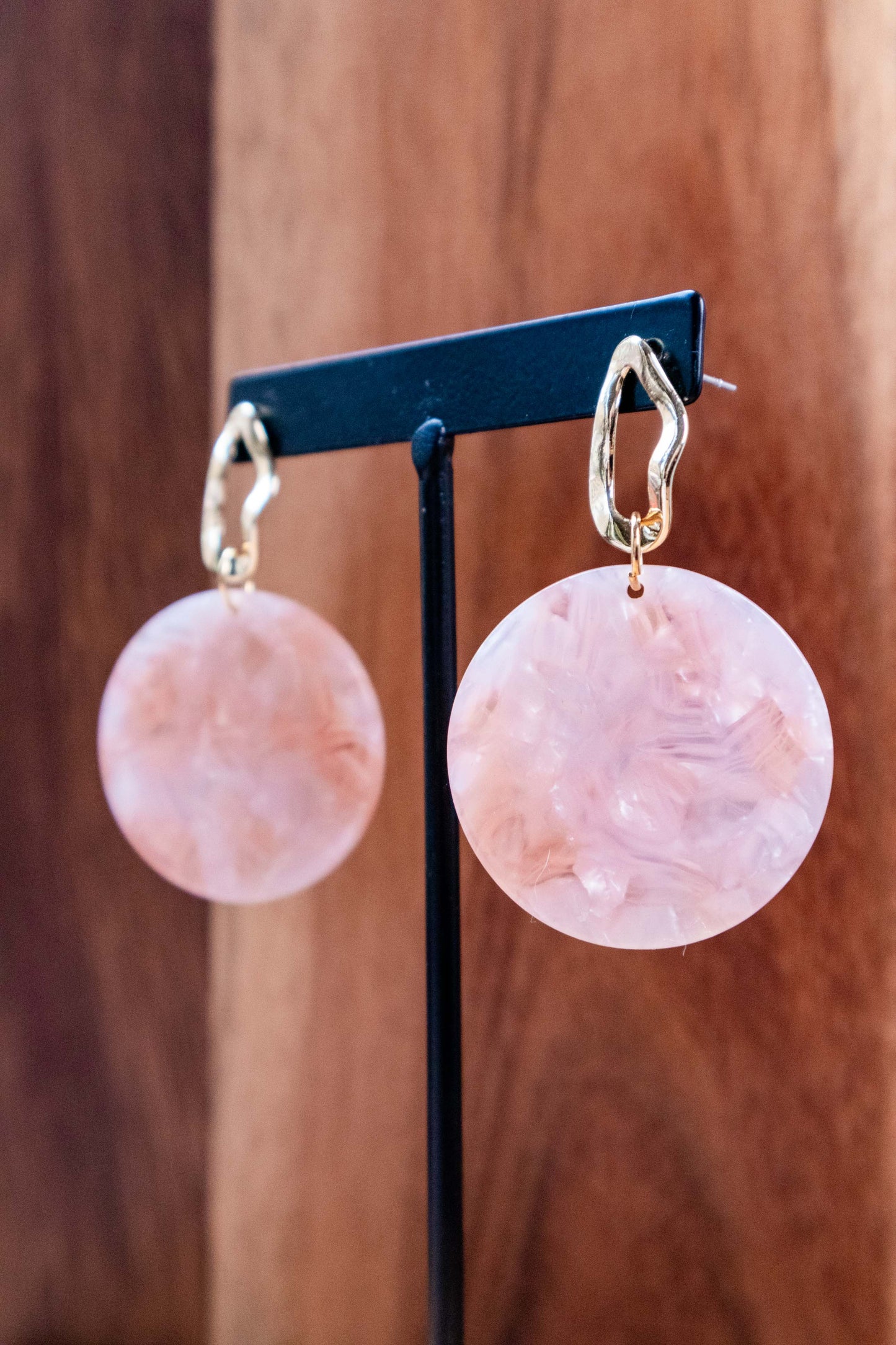 Earrings by FeSendra | Acetate | Fine Gold Brass - 24 Carat Gold