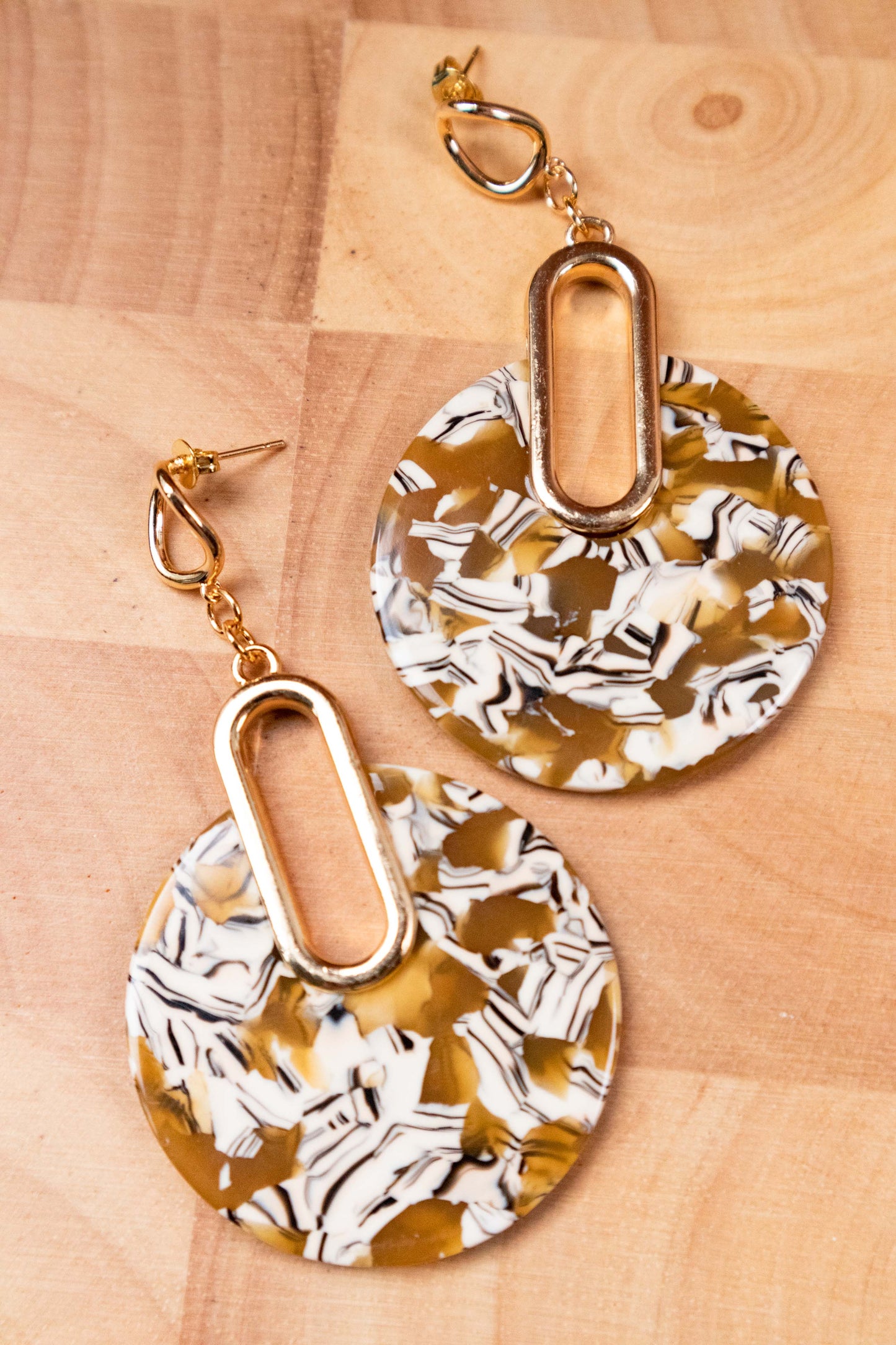 Earrings by FeSendra | Acetate | Fine Gold - 18 Carat Gold