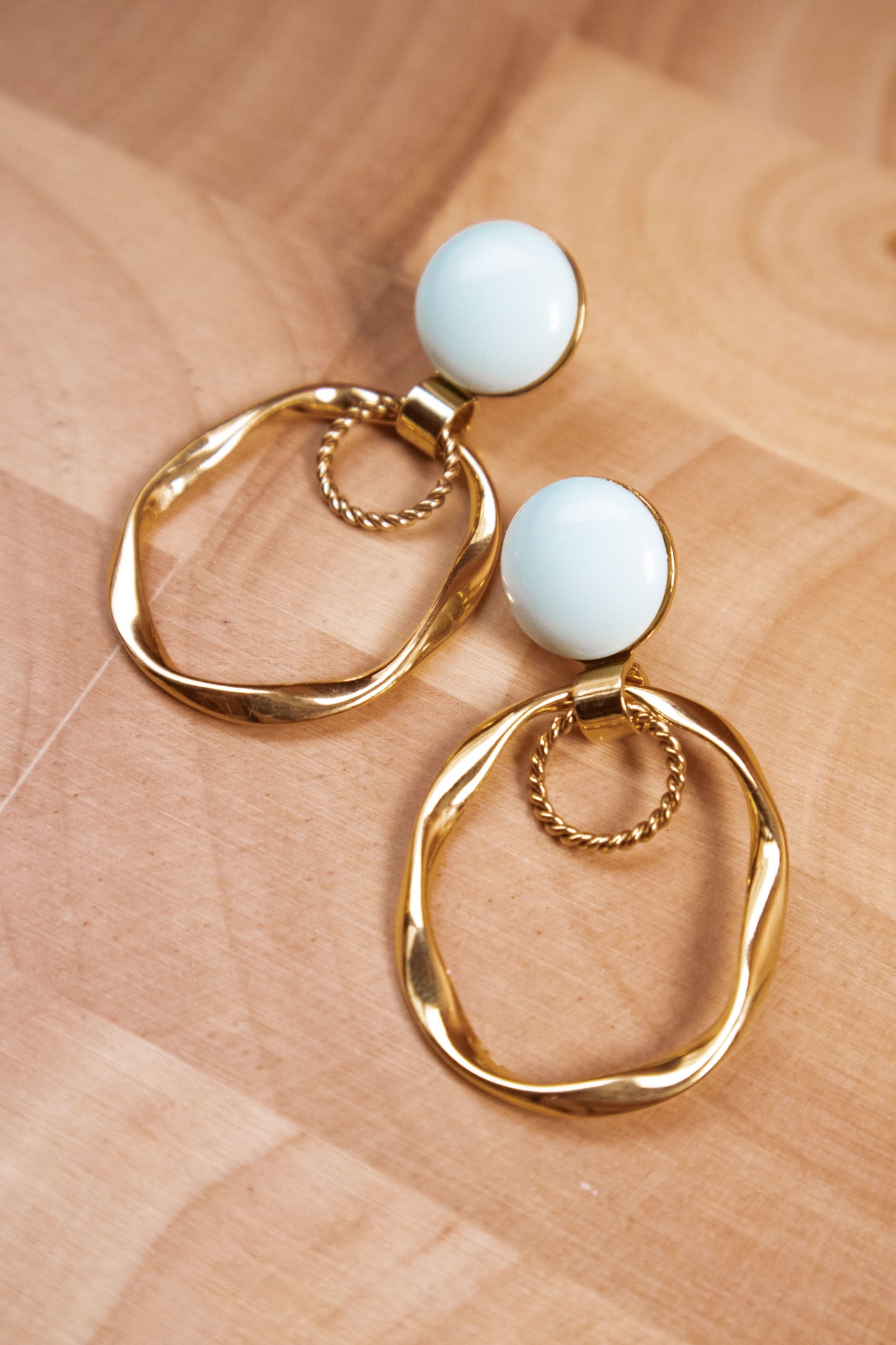 Earrings by FeSendra | Gold-plated brass 24k