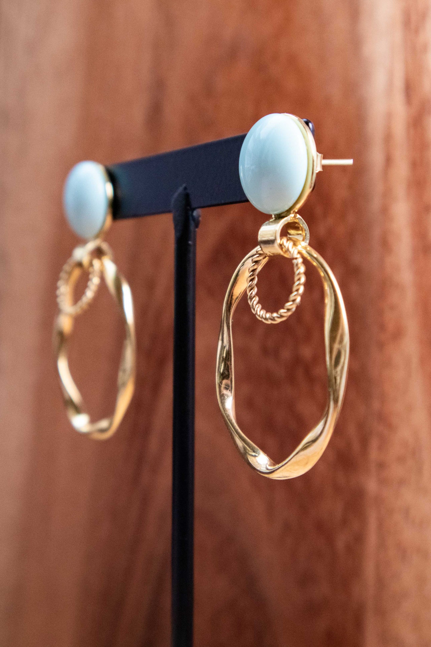 Earrings by FeSendra | Gold-plated brass 24k