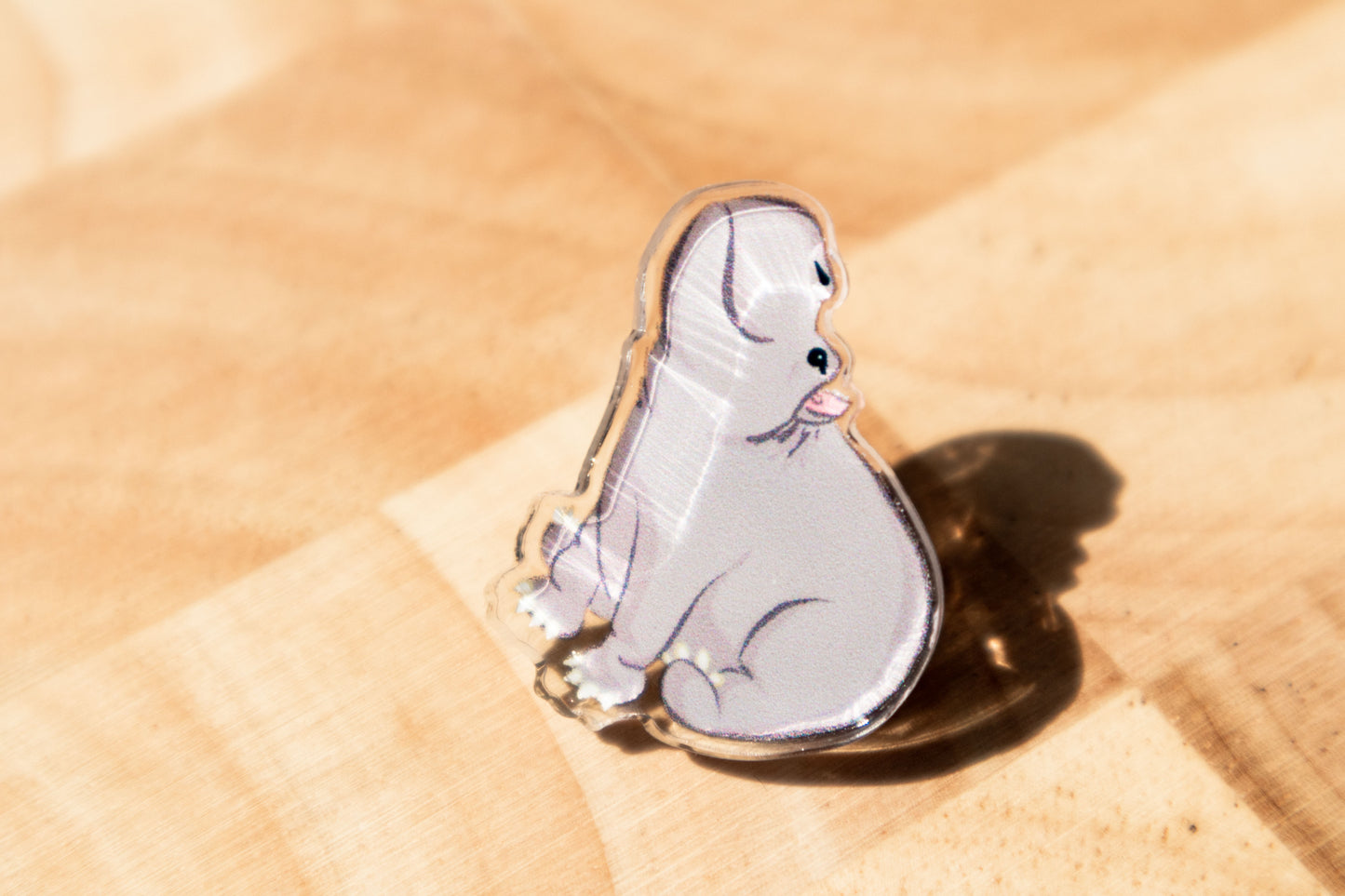 Acrylic pin | Hippo