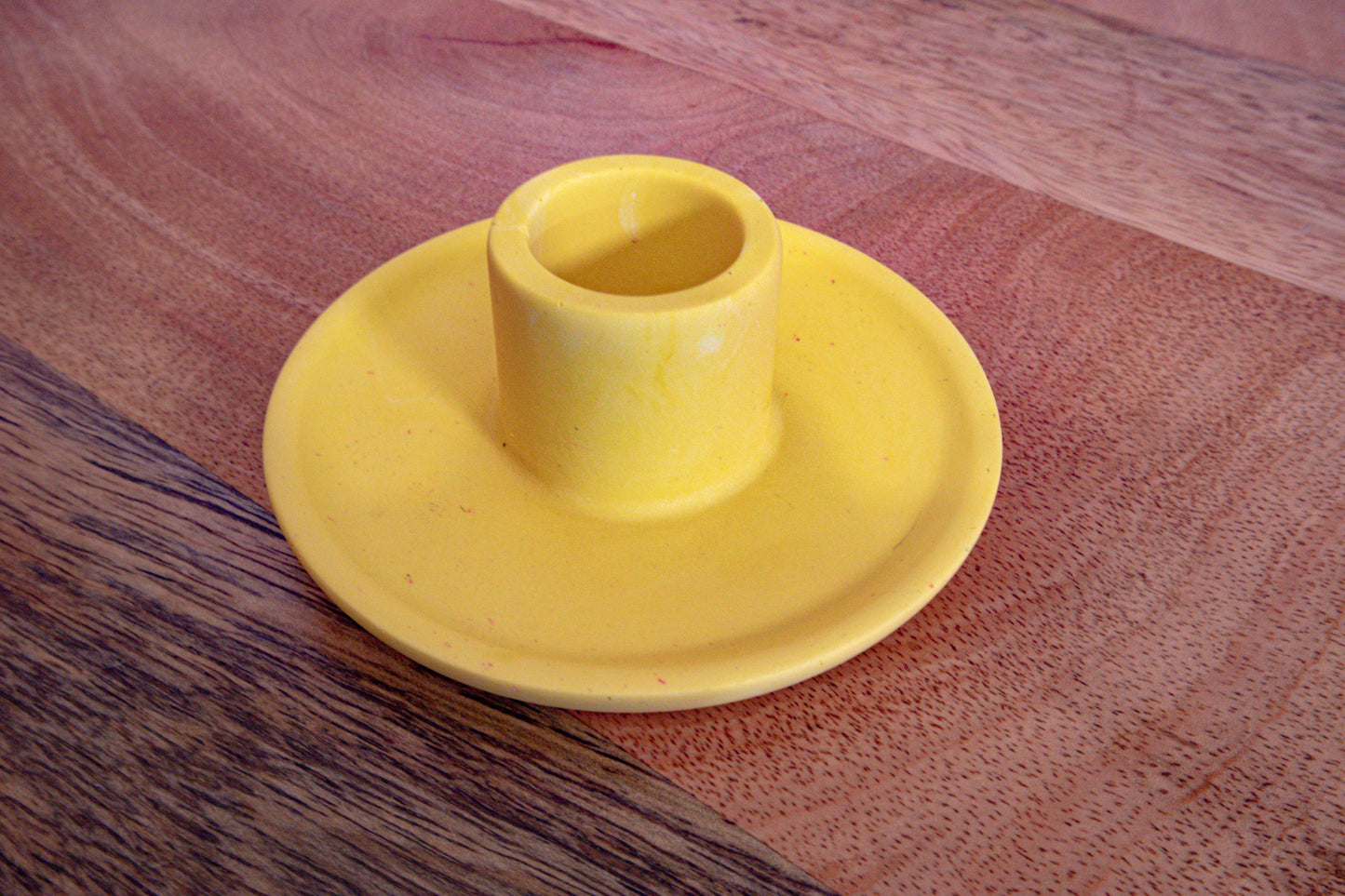Small Candle holder | Jesmonite | yellow