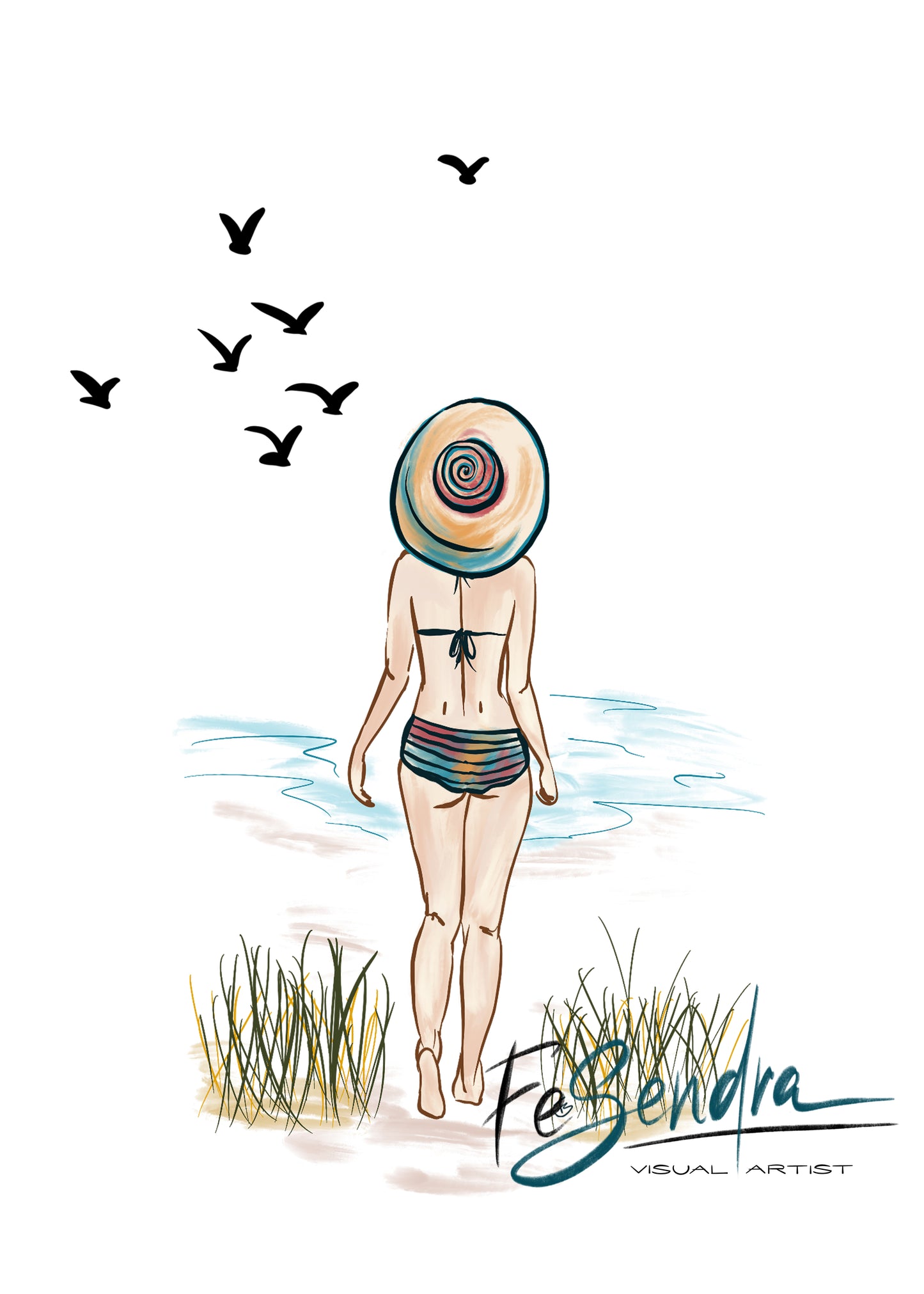 Printed Poster - Summer time by FeSendra