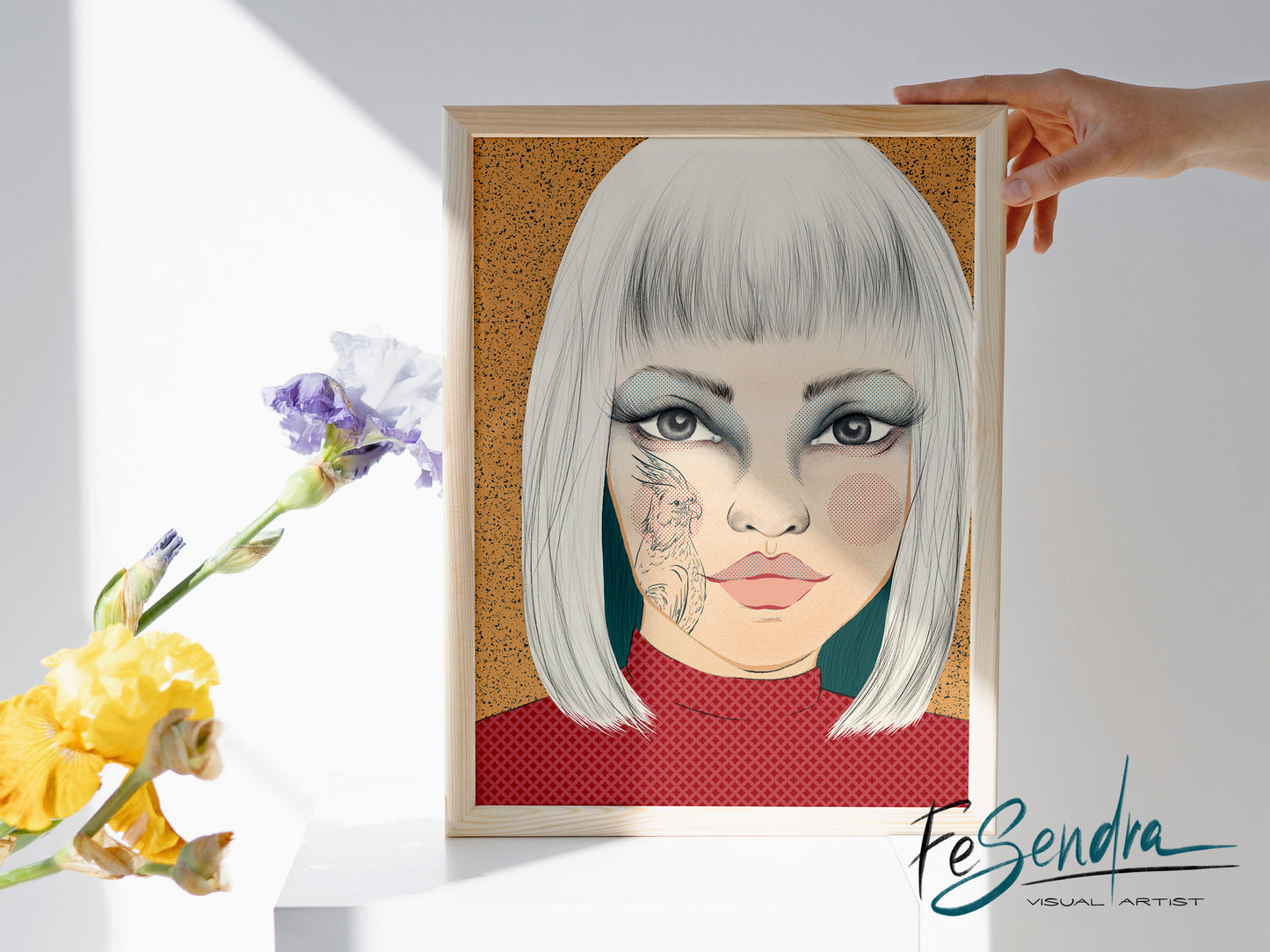 Printed Poster - Woman Portrait by FeSendra