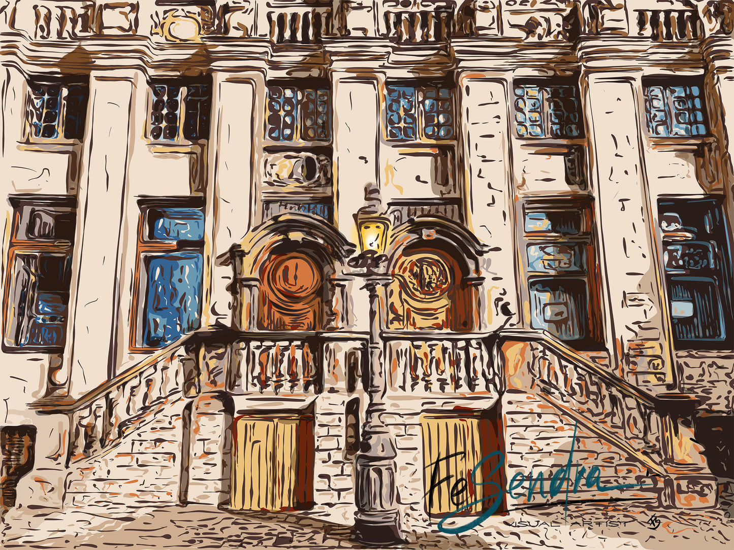 Printed Poster - Grand Place Bruxelles by FeSendra