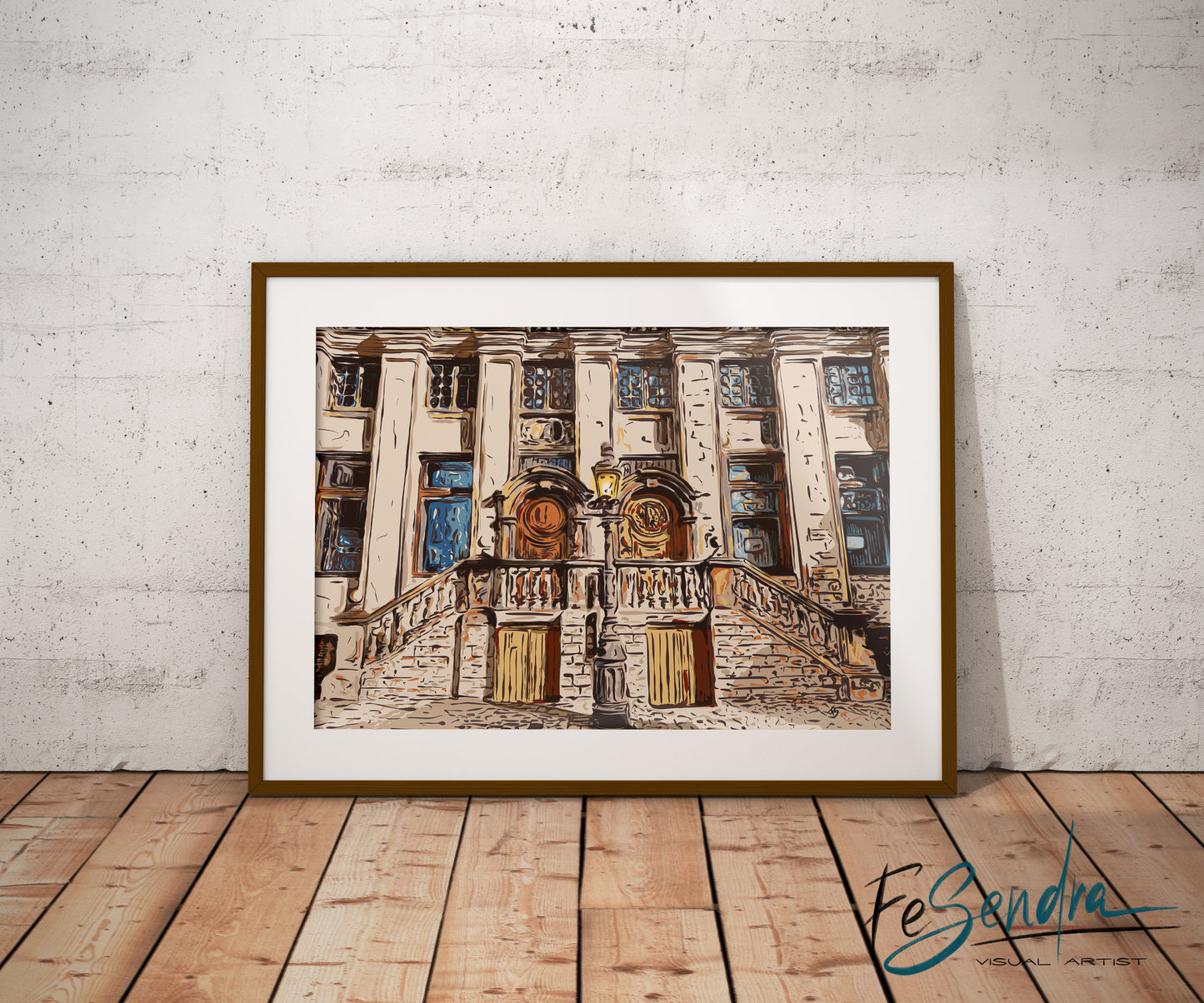 Printed Poster - Grand Place Bruxelles by FeSendra