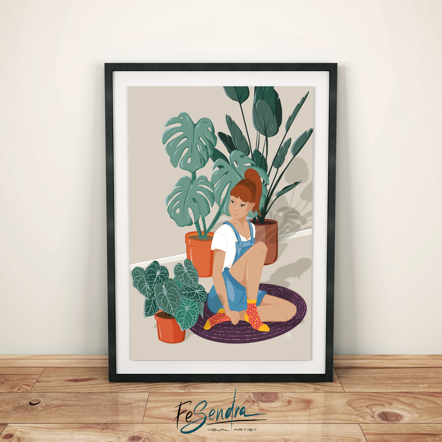 Printed Poster - Happy Place by FeSendra