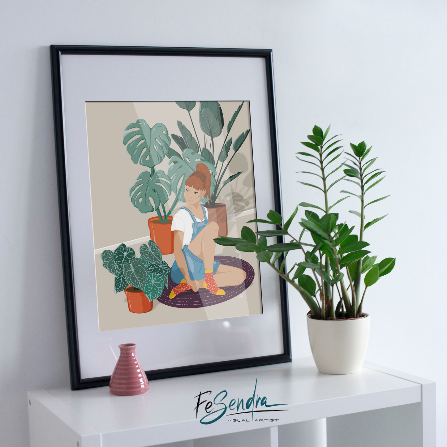 Printed Poster - Happy Place by FeSendra