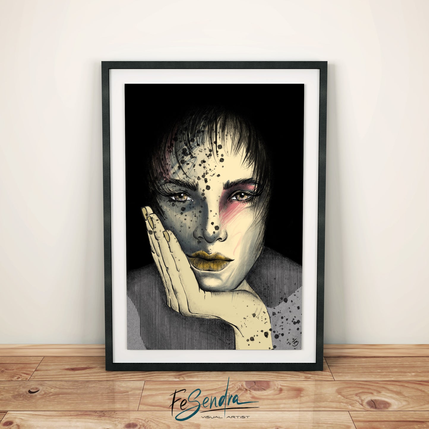 Printed Poster - Woman Portrait by FeSendra