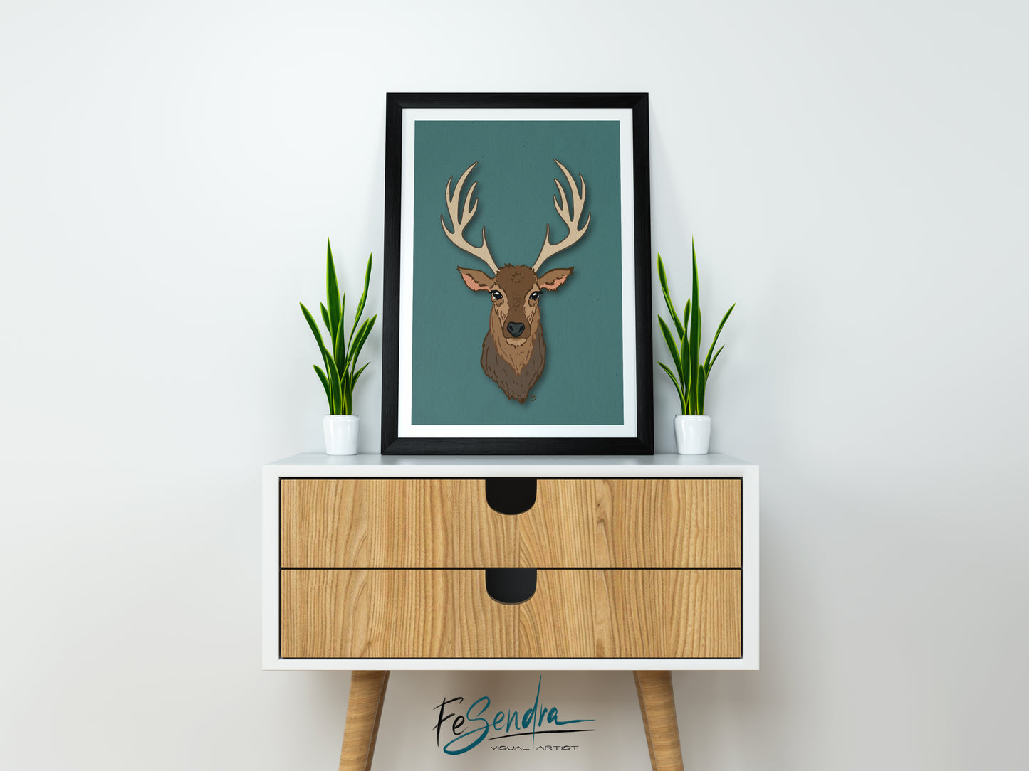 Printed Poster  | Reindeer by FeSendra