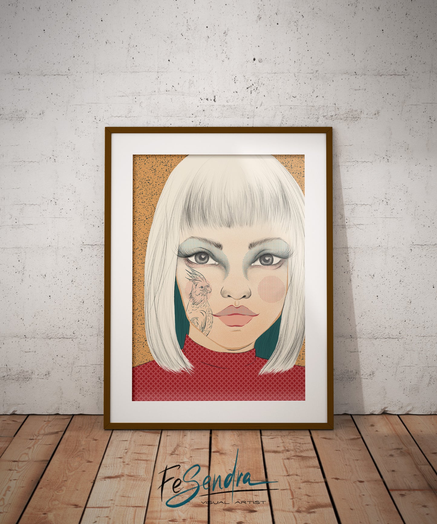Printed Poster - Woman Portrait by FeSendra