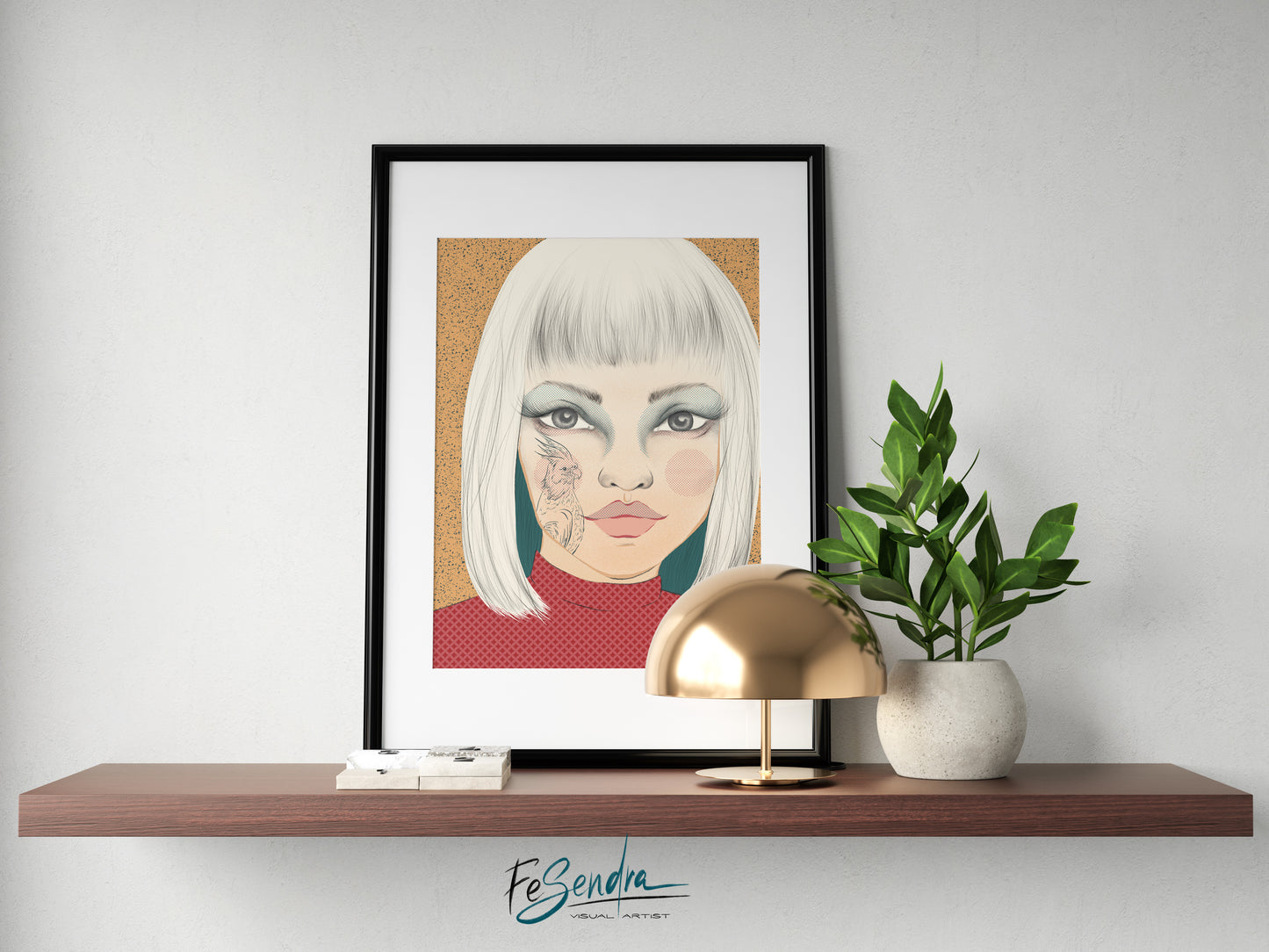 Printed Poster - Woman Portrait by FeSendra