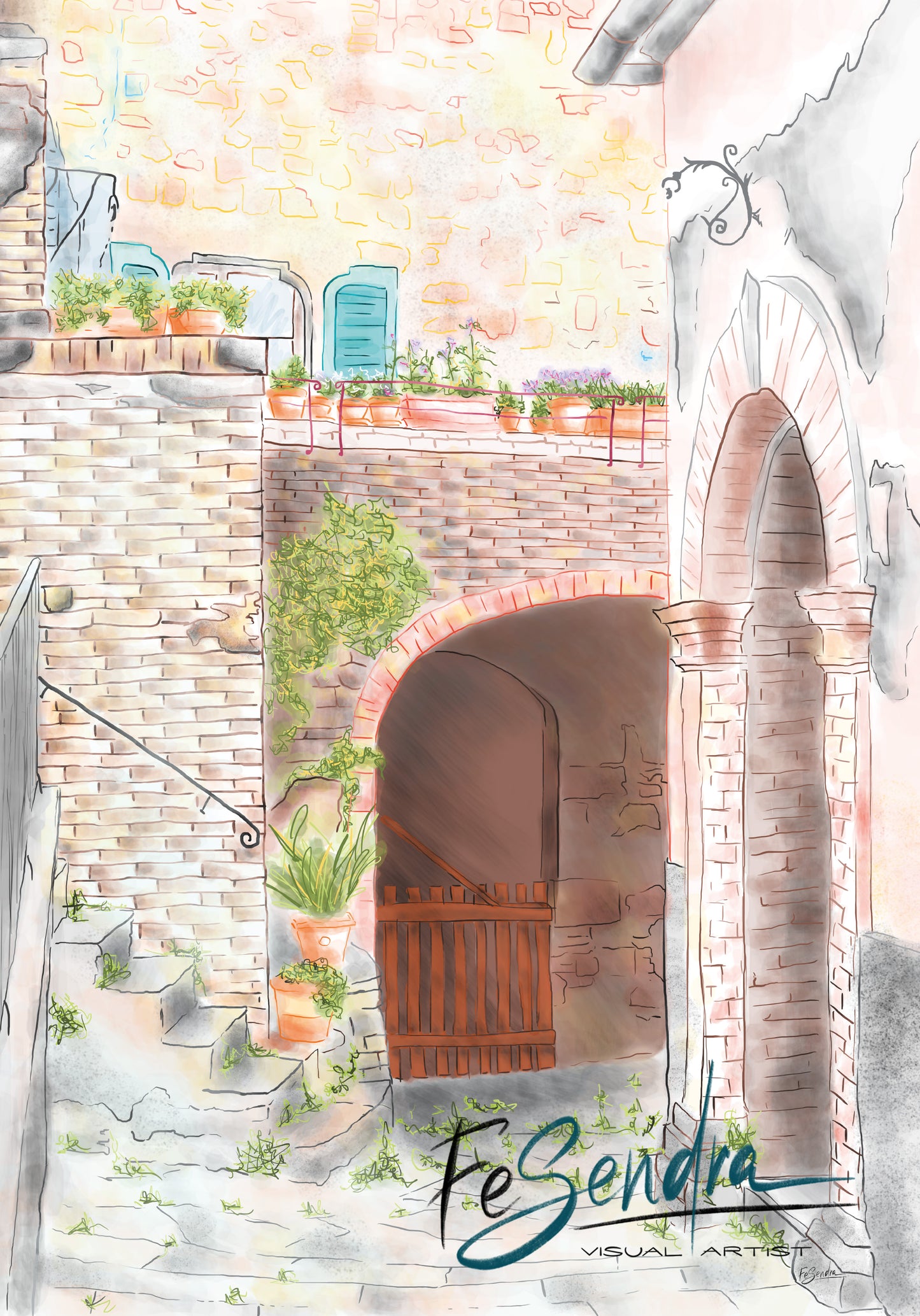 Printed Poster - Petit Village