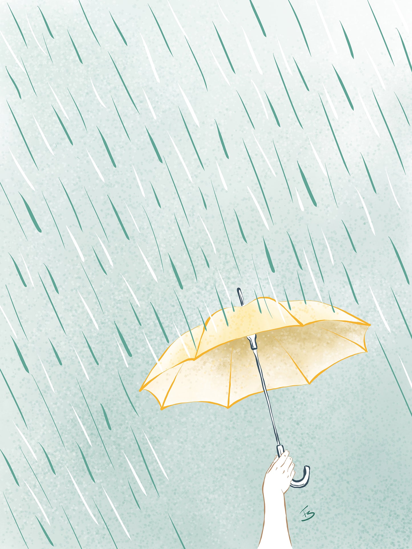 Printed Poster | Rainy day by FeSendra