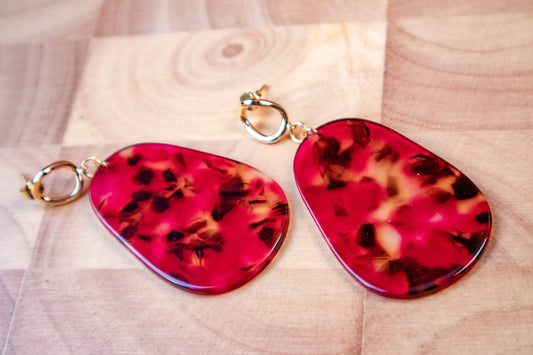 Earrings by FeSendra | Acetate | Fine Gold - 18 Carat Gold
