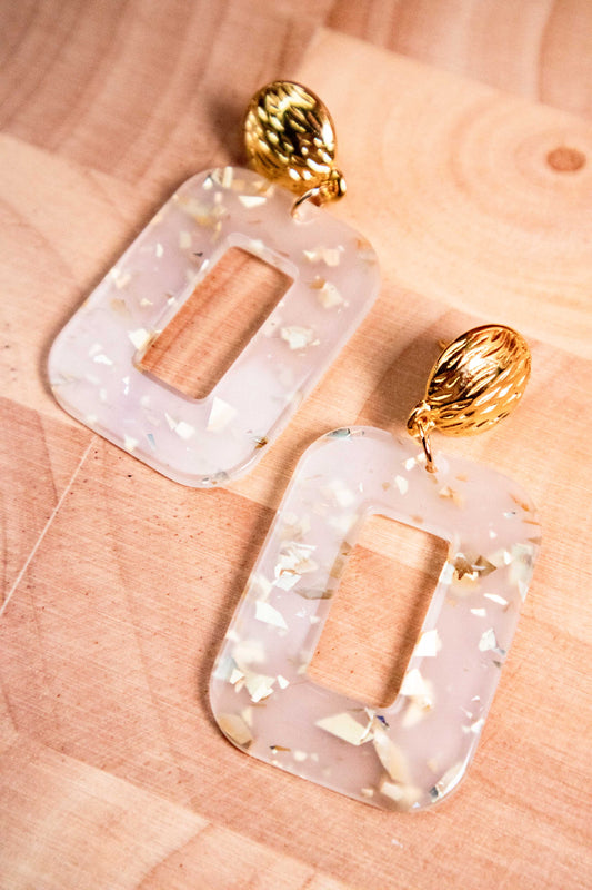 Earrings by FeSendra | Acetate | Fine Gold - 24 Carat Gold