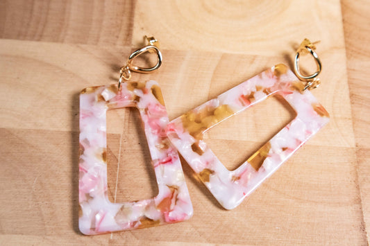 Earrings by FeSendra | Acetate | Fine Gold - 18 Carat Gold