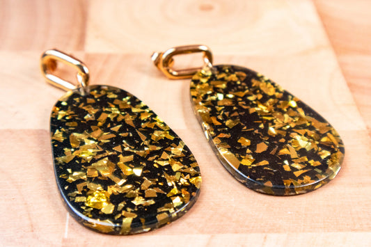 Earrings by FeSendra | Acetate | gold-plated 24 k zamac - 24 carat gold