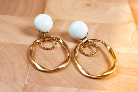 Earrings by FeSendra | Gold-plated brass 24k