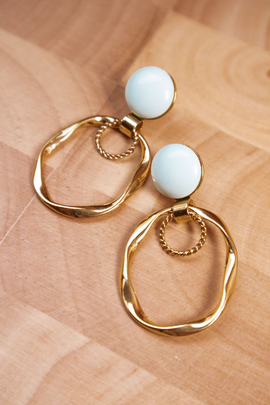 Earrings by FeSendra | Gold-plated brass 24k