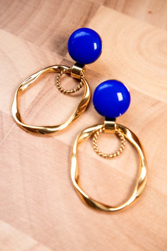 Earrings by FeSendra | Gold-plated brass 24k