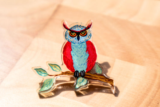 Acrylic pin | Owl