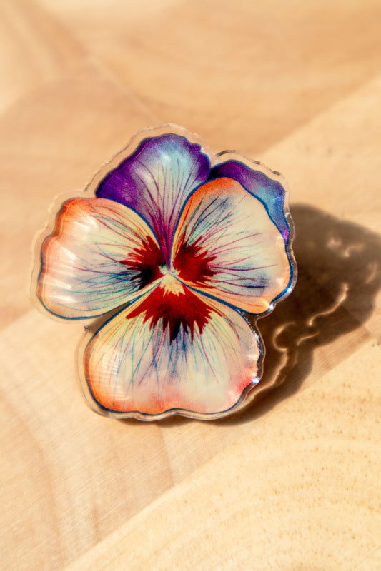 Acrylic pin | Flower