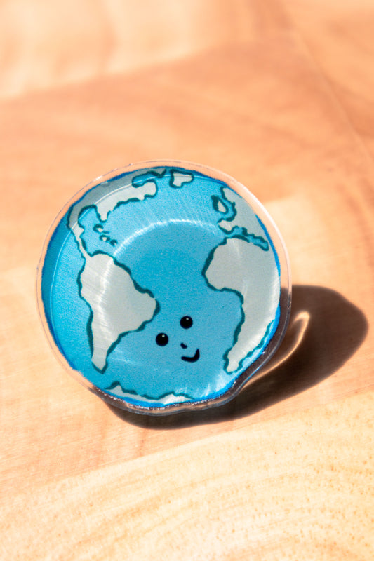 Acrylic pin | World