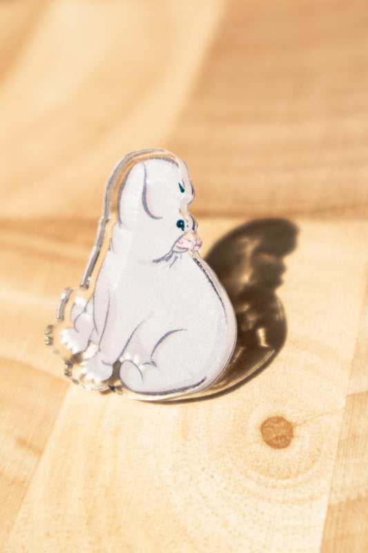 Acrylic pin | Hippo