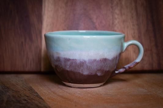 Cup of tea and coffee/cappuccino