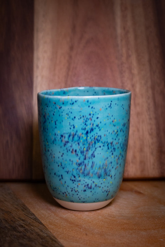 Handmade ceramic cup | blue