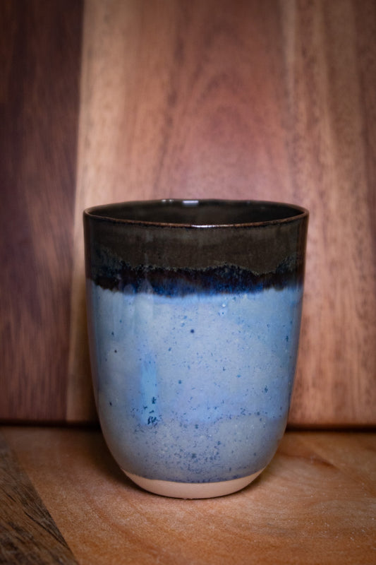 Handmade ceramic cup | blue