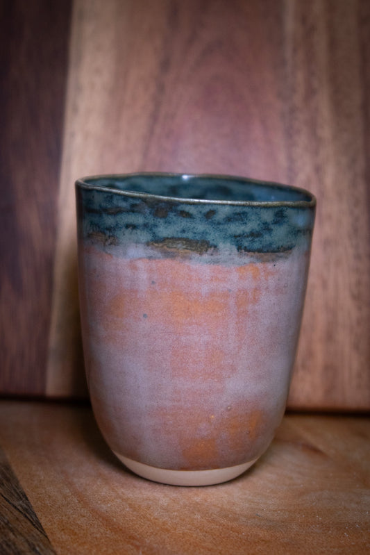 Handmade ceramic cup | blue