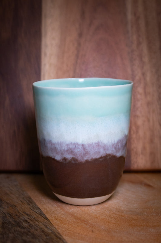 Handmade ceramic cup | blue