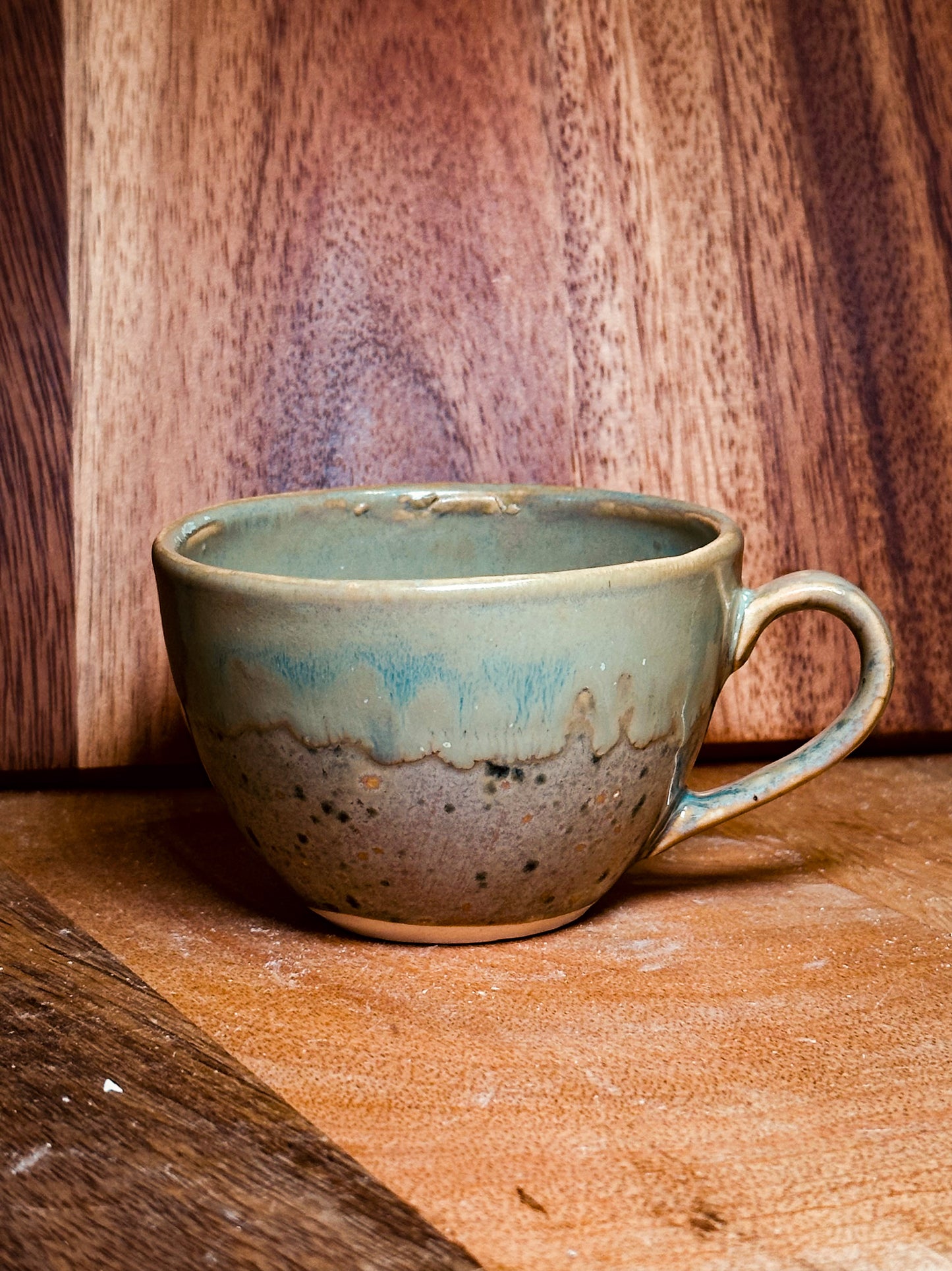 Cup of tea and coffee/cappuccino