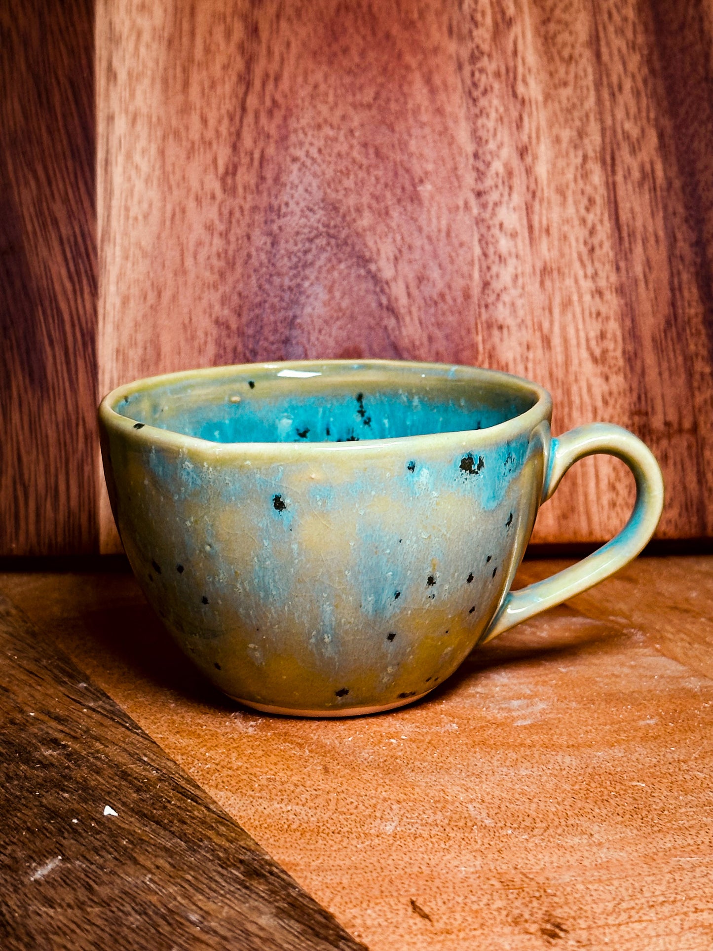 Cup of tea and coffee/cappuccino
