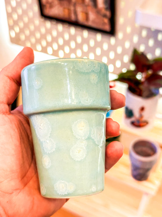 Handmade ceramic cup | turquoise
